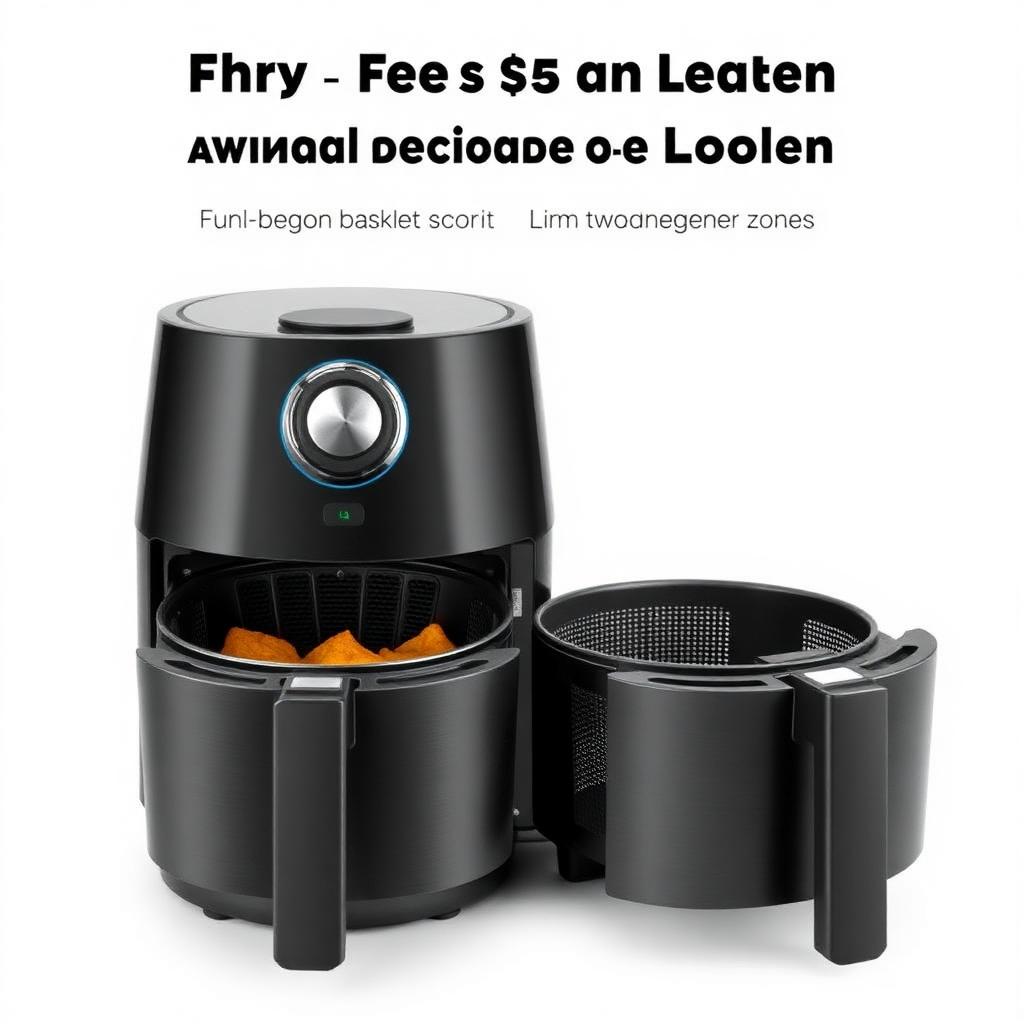 Air Fryer Dupla 8L (2 Cestos)
