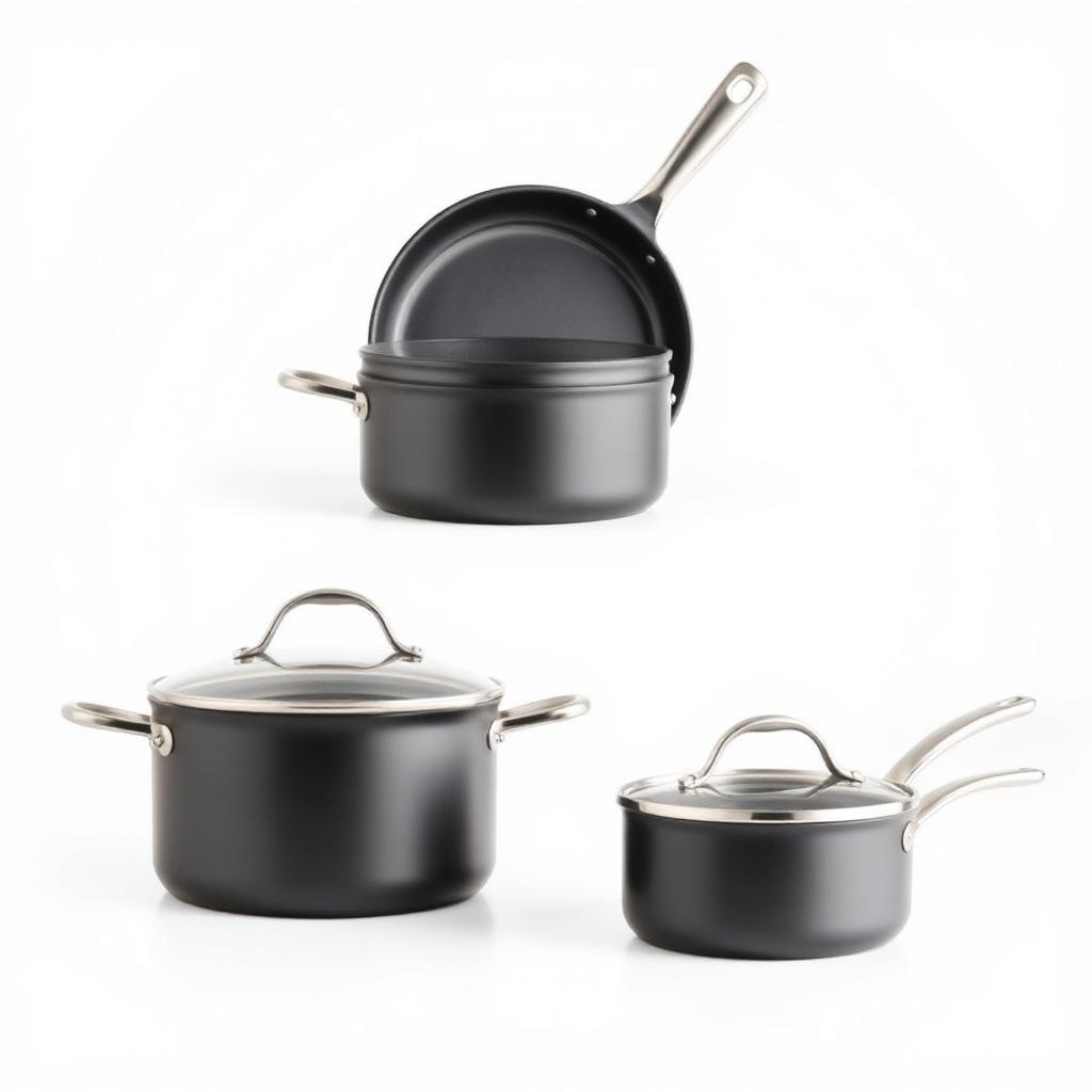 Conjunto de Panelas Antiaderentes (8 peças)