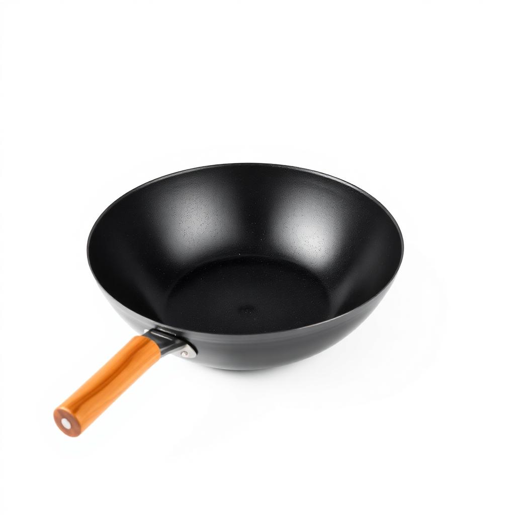 Wok em Aço Carbono 32cm